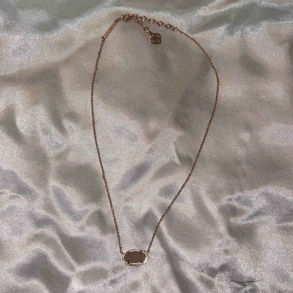Kendra Scott Rose Gold Sparkle Pendant Necklace